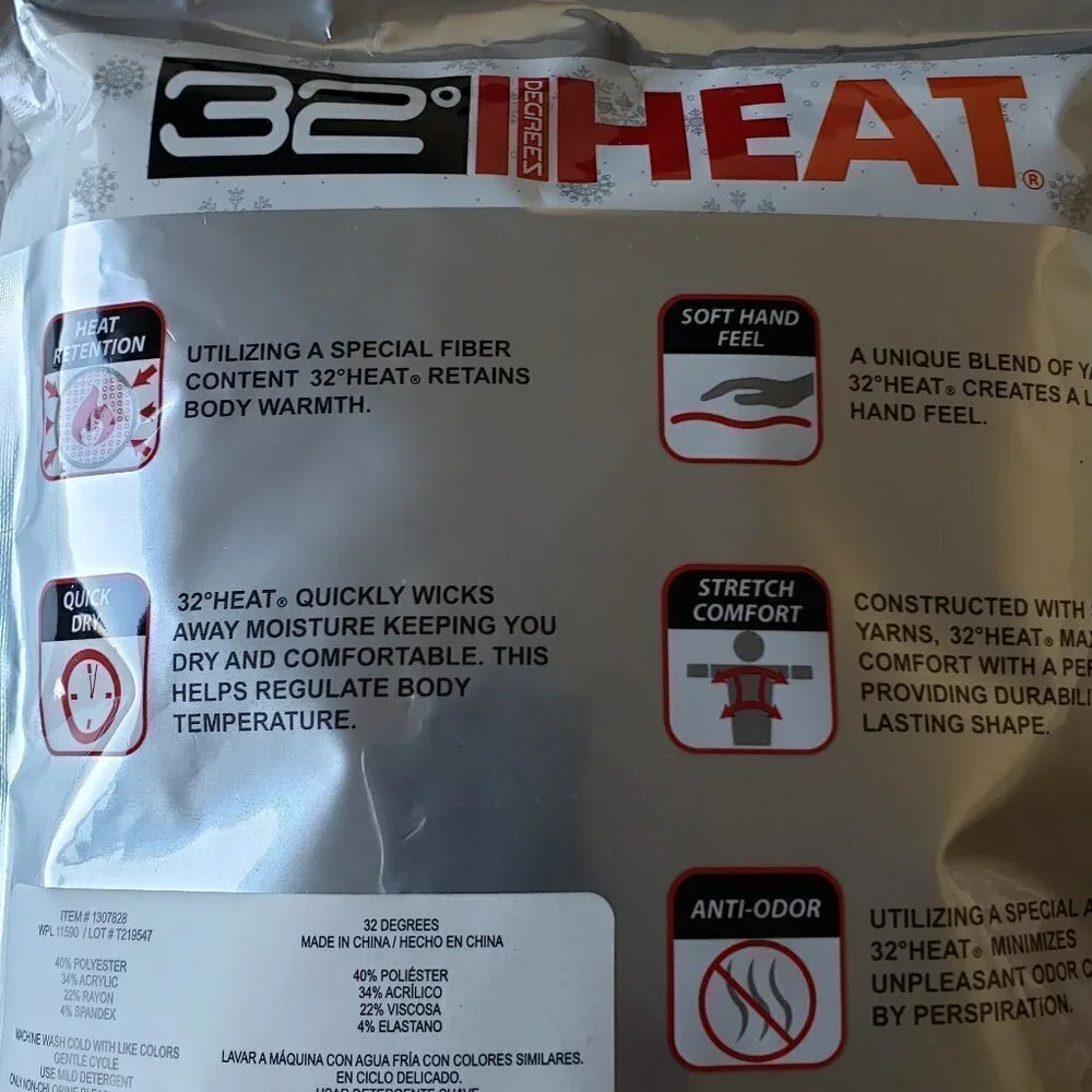 NWT - (set of 2) 32 Degrees Heat Kids Long Sleeve Crew + Leggings -Size M (8/10)